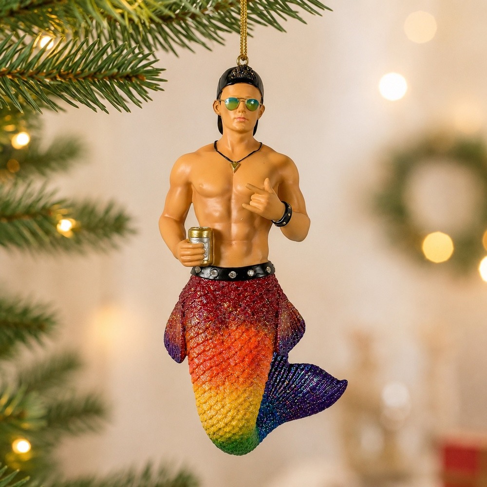 December Diamonds 2016 Rehoboth Merman Retired Ornament 55-55002 Rainbow NIB